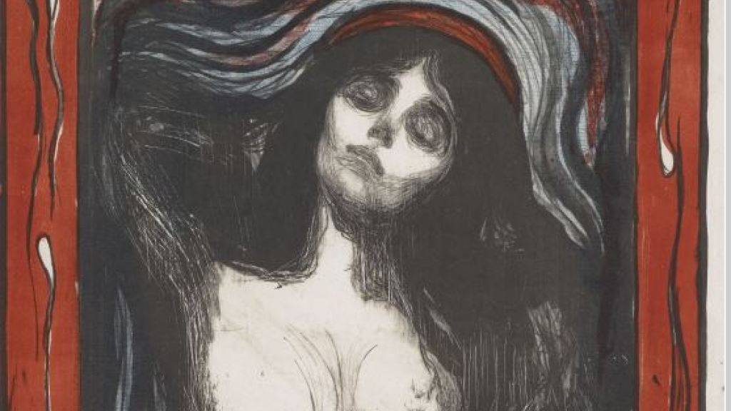 Die kolorierte Lithografie «Madonna» von Edvard Munch (Ausschnitt) ist das bekannteste Werk aus der Sammlung Glaser, die das Kunstmuseum Basel 1933 angekauft hat.