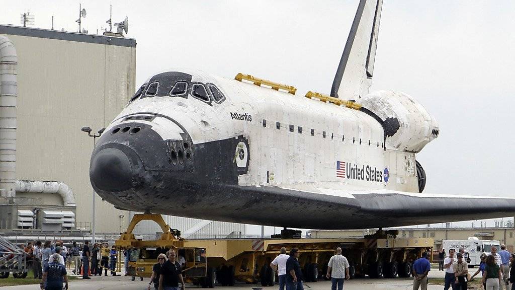 Ausser Dienst gesetztes Space Shuttle Atlantis in Cape Canaveral: Die US-Raumfahrtbehörde NASA zählt mangels eigenem Raumschiff zur Zeit auf russische Unterstützung, um US-Astronauten ins All zu bringen. (Archivbild)