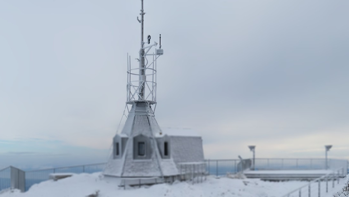 So reagieren Besuchende auf den ersten Schnee auf dem Säntis