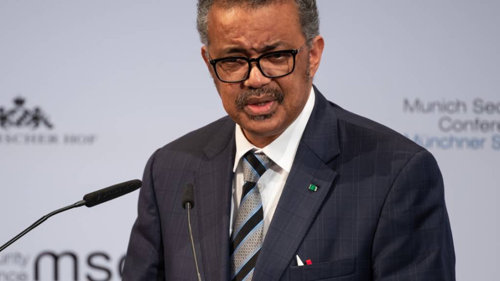 FILED - Tedros Adhanom Ghebreyesus, Director-General of the World Health Organization, speaks at the 56th Munich Security Conference on Coronavirus. Photo: Sven Hoppe/dpa