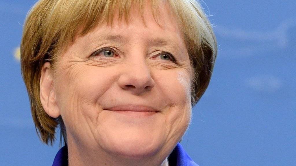 Angela Merkel freut sich mit «ihrer» National-Elf und hofft auf einen Titelgewinn. (Archivbild)