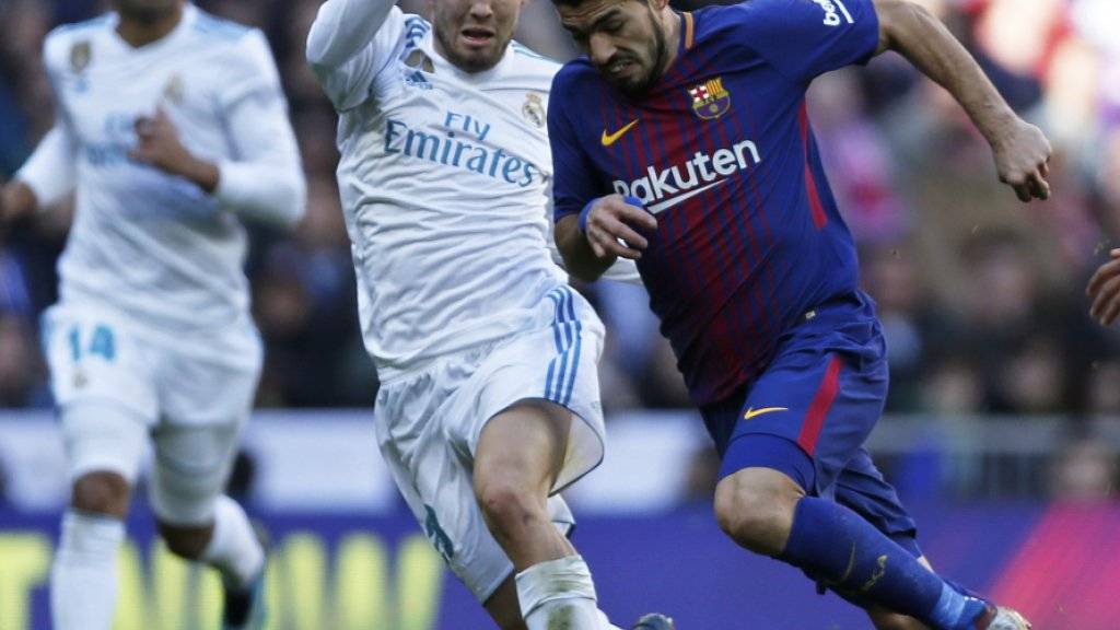 Luis Suarez brachte den FC Barcelona im Clasico gegen Real Madrid in Führung