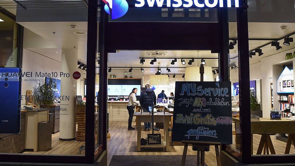 Ein Geschäft von Swisscom (Archivbild).