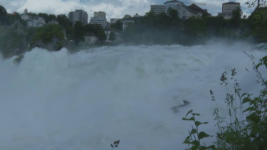 Spektakel am Rheinfall