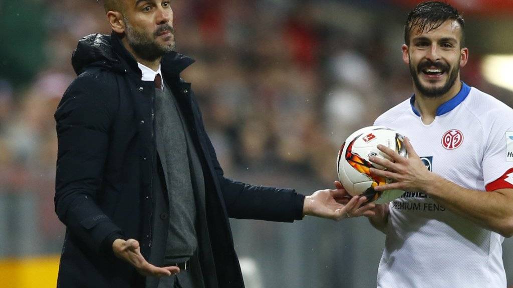 Pep Guardiola kassiert mit Bayern München beim 1:2 gegen Mainz die erste Heimniederlage in dieser Saison
