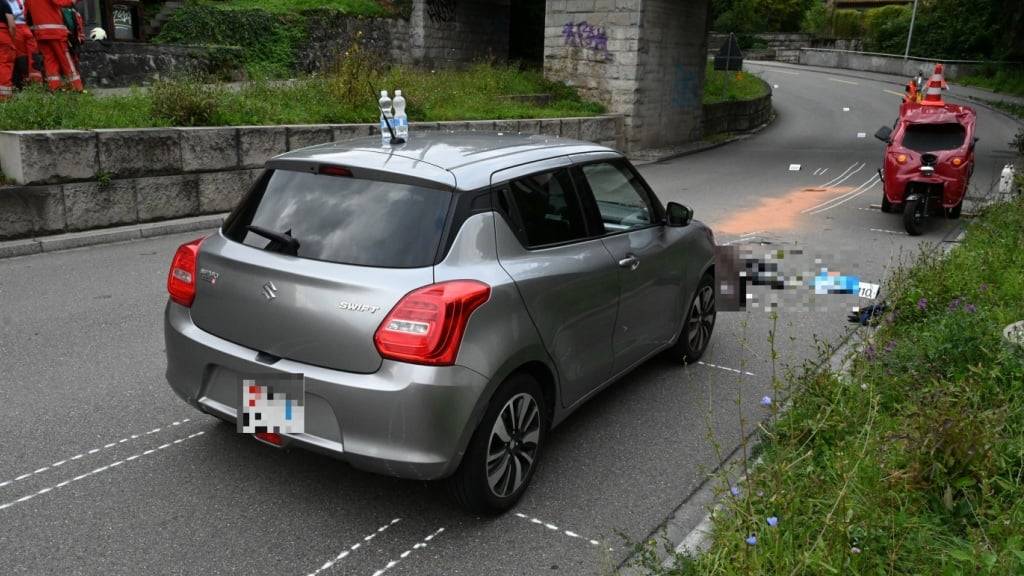 So präsentierte sich die Unfallstelle nach der Kollision.