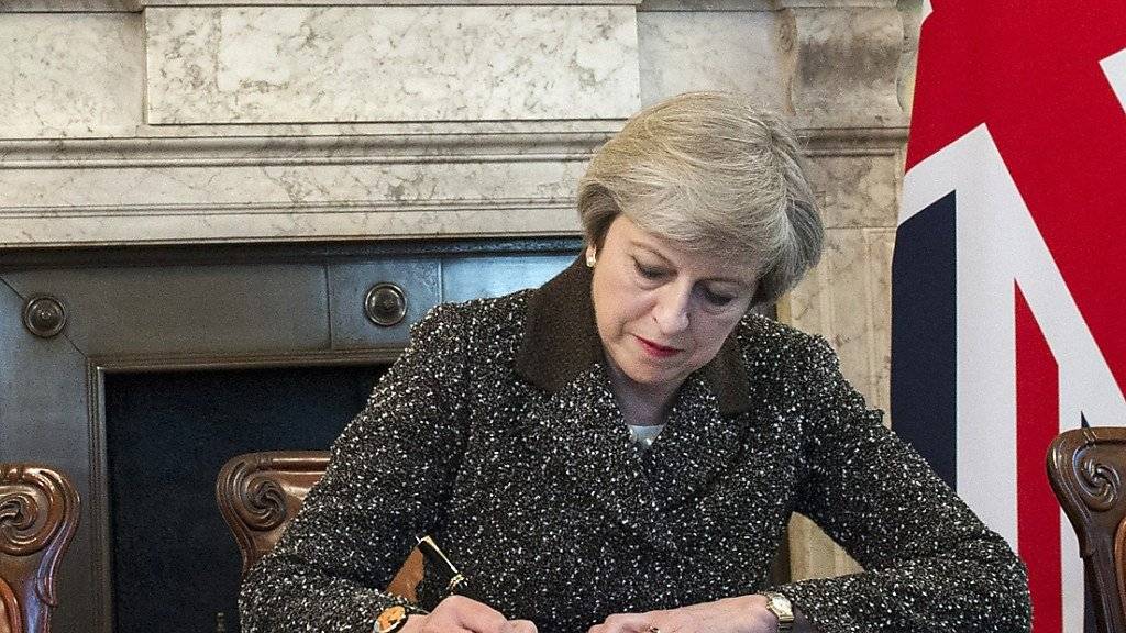 Die britische Premierministerin Theresa May will am Freitag eine Grundsatzrede zum Brexit halten.