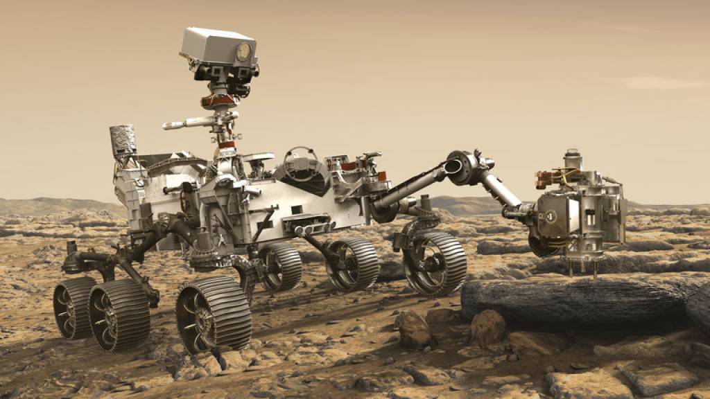 Heute Donnerstag landet die «Perseverance» auf dem Mars und danach beginnt der Mars-Rover seinen Forschungsauftrag (Bild). Wie weit aber sind die Vorbereitungen gediehen für einen Aufenthalt von Menschen? (Nasa)