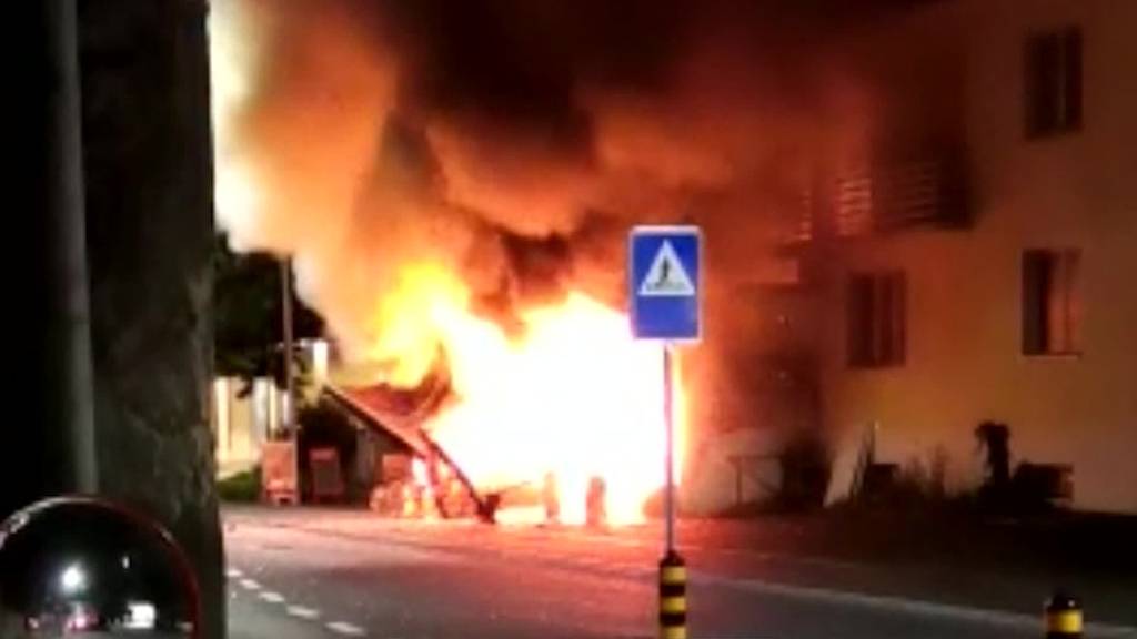 Explosion: In Triesen fliegt ein Kebab-Laden in die Luft