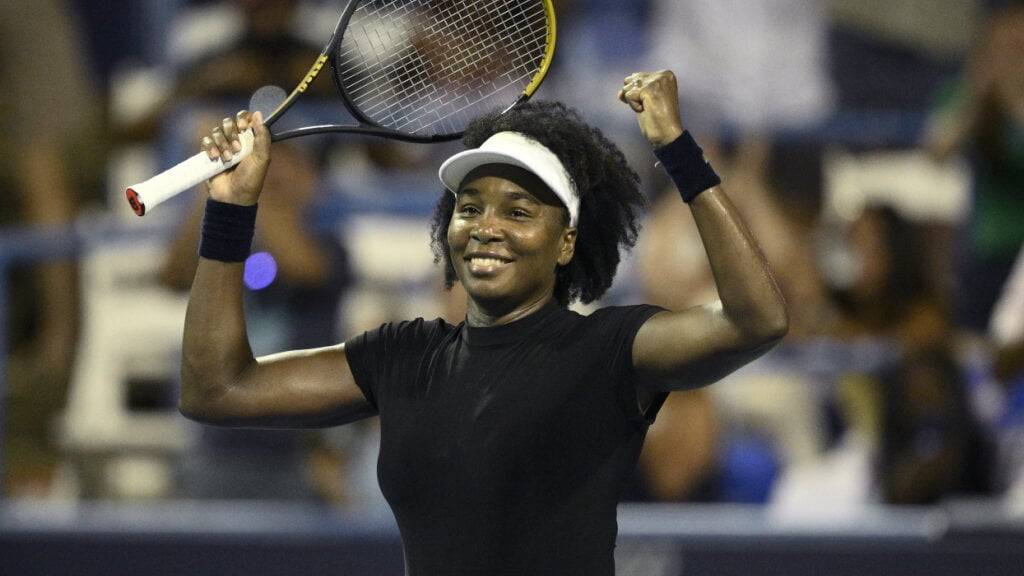 Venus Williams freut sich über ihren besonderen Sieg