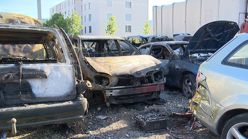 Buchs (ZH): Mehrere Autos ausgebrannt