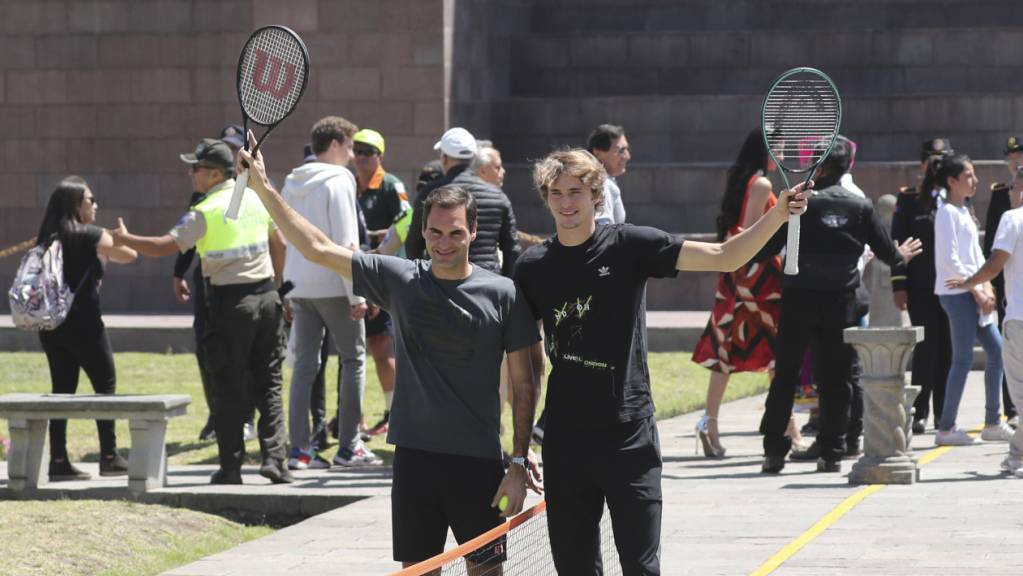 Roger Federer (links) und Alexander Zverev erlebten eine tolle Zeit in Lateinamerika