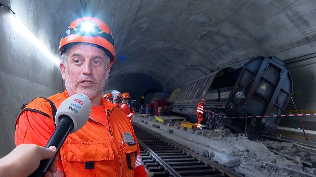 So sieht es im Innern des Gotthard-Basistunnels aus