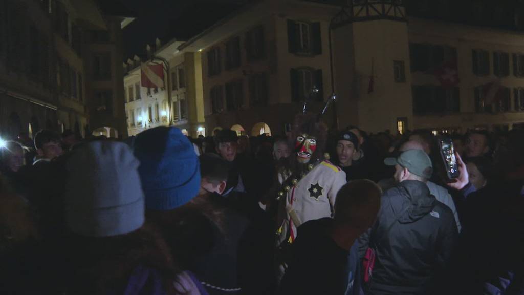 Zahlreiche Besucher bestaunen den Fulehung in Thun