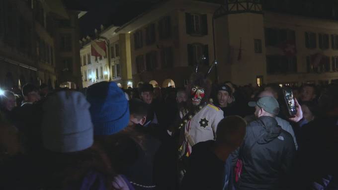 Zahlreiche Besucher bestaunen den Fulehung in Thun