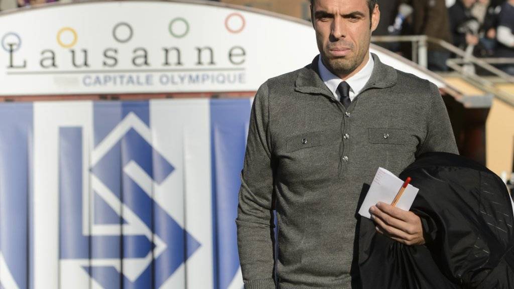 Lausanne-Trainer Fabio Celestini steht mit seinem Klub kurz vor der Rückkehr in die Super League