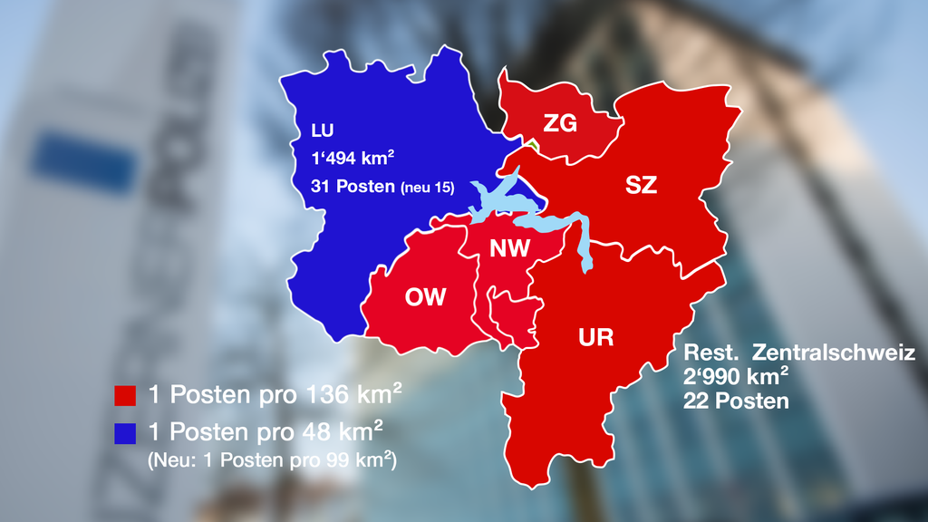 Karte Polizeiposten pro Fläche ZS