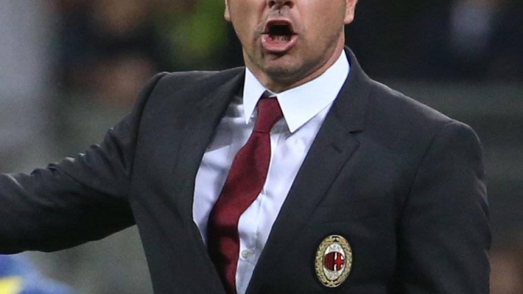 Cristian Brocchi ist mit Milan noch nicht für den Europacup qualifiziert