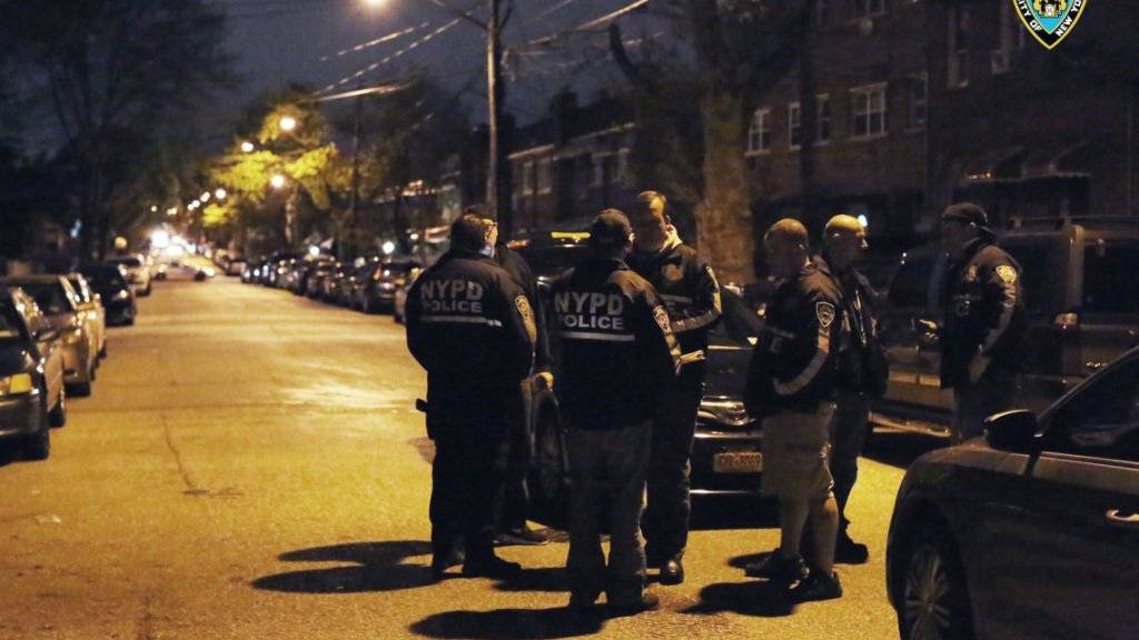 Polizisten in der Bronx: Laut dem zuständigen Staatsanwalt führte die New Yorker Polizei die grösste Verhaftungswelle «in der Geschichte der Stadt New York» durch.