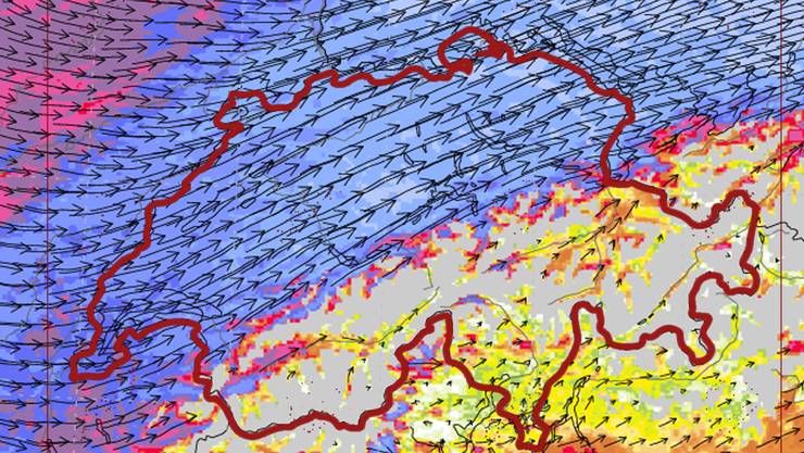 Sturmtief Petra Ist Letzte Nacht Zum Orkan Geworden Das Zeigen Die Bilder Von Meteo Schweiz Schweiz rgauer Zeitung