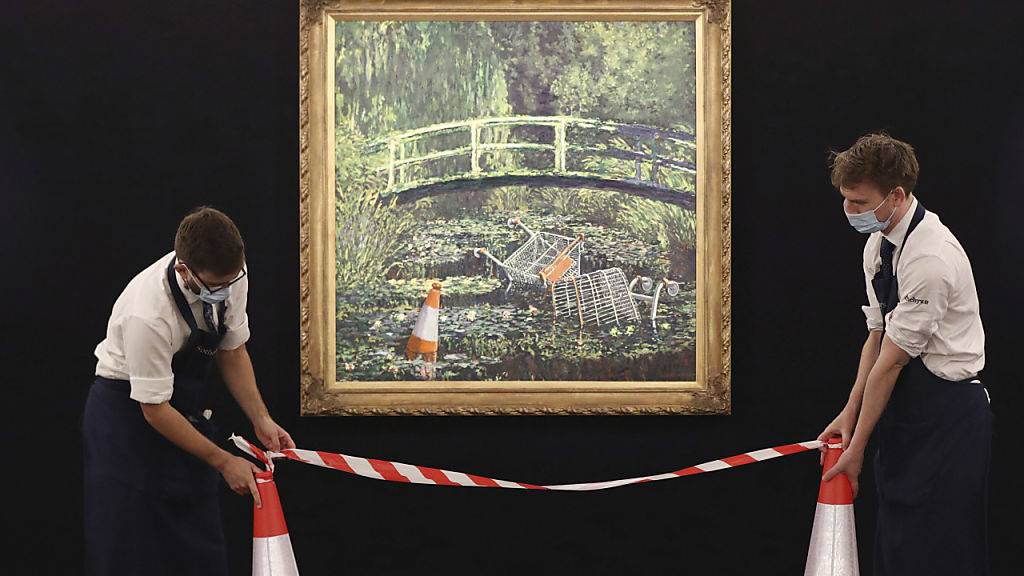 Ein «Banksy-Monet» ist in London für umgerechnet 9 Millionen Franken versteigert worden. (Archivbild)