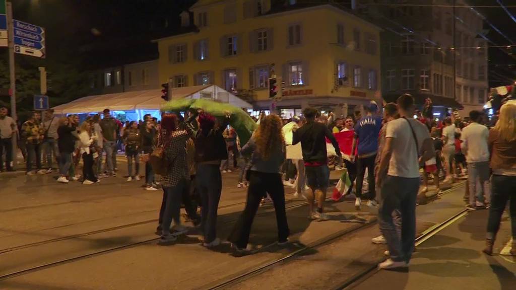 Italien ist Europameister: Stadt St. Gallen gerät in Ekstase