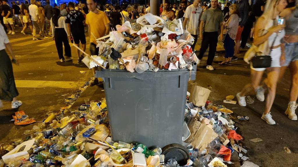 Ziel verfehlt: Züri Fäscht hinterlässt 315 Tonnen Abfall