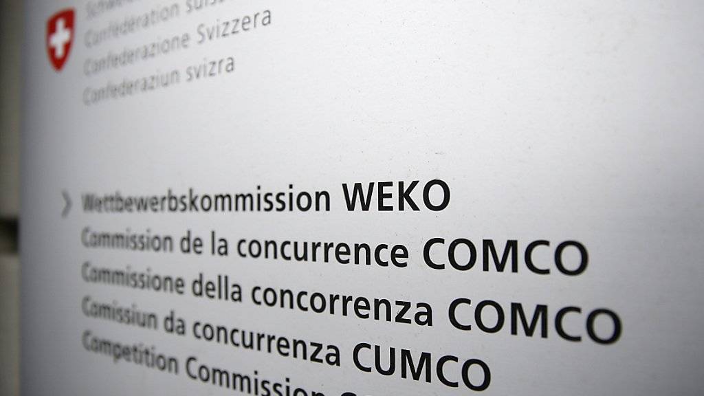 Grosse Werbeallianz von Swisscom, SRG und Ringier genehmigt: Logo der Weko. (Archiv)