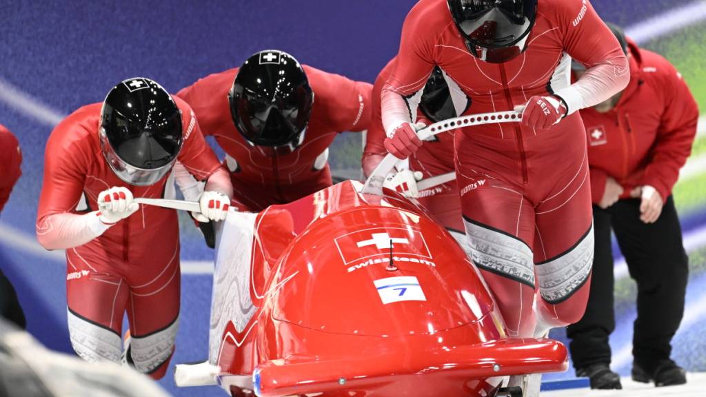 Michael Vogt, Andreas Haas, Amadou Ndiaye und Mario Aeberhard sind nach Halbzeit noch im Medaillenrennen