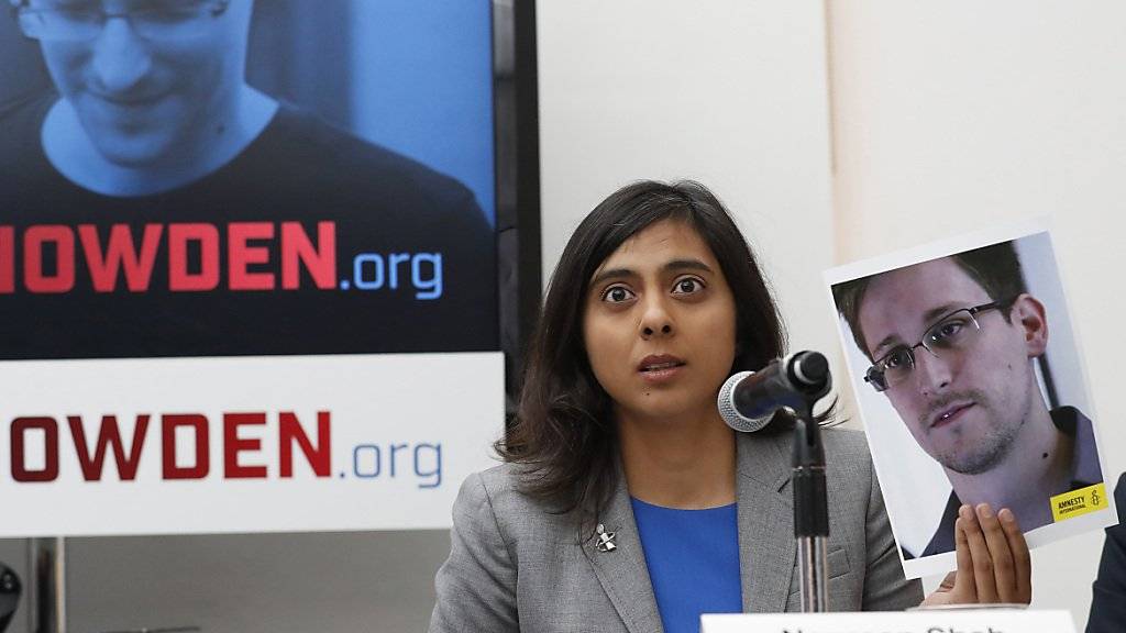 Menschenrechtsorganisationen, darunter Amnesty International mit ihrer Direktorin Naurenn Shah, setzen sich bei US-Präsident Barack Obama für Straffreiheit für den Whistleblower Edwar Snowden ein.