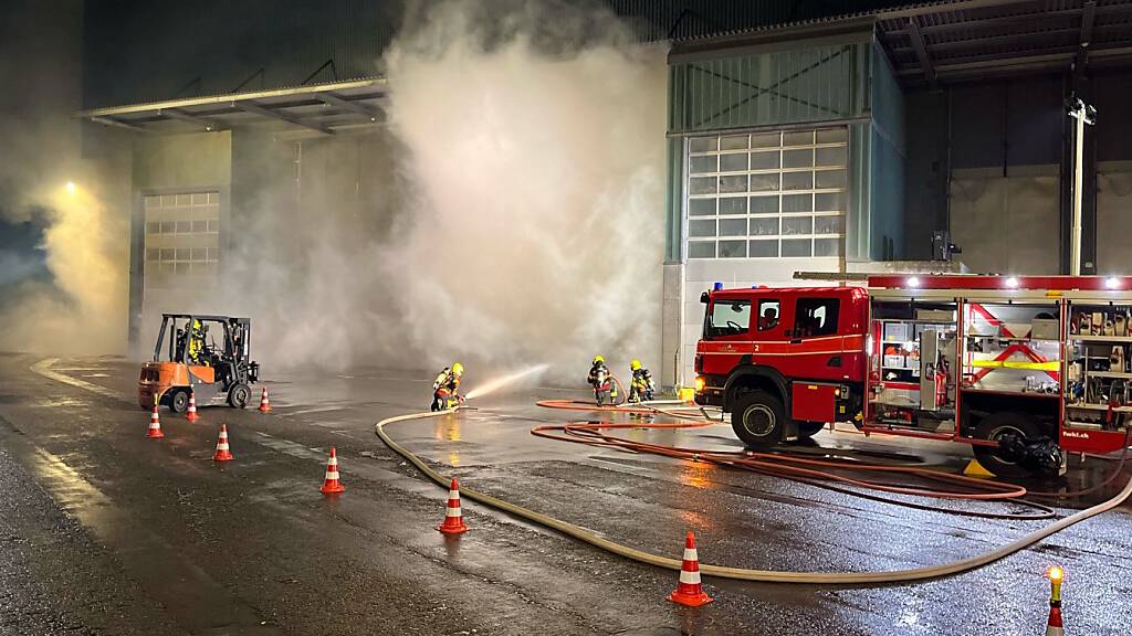 Holzschnitzel geraten in Brand – 100'000 Franken Sachschaden