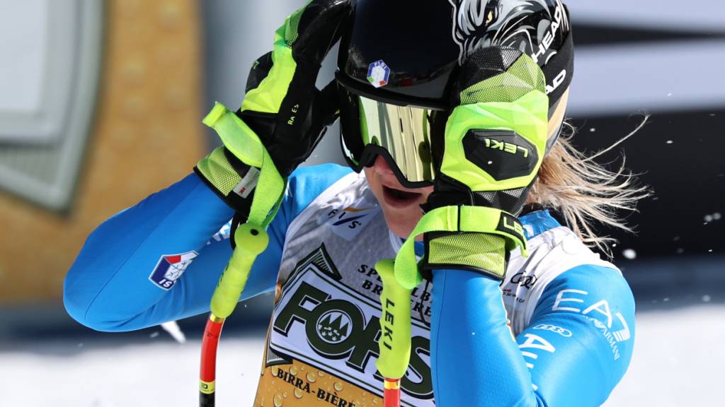 Wieder «grün» im Ziel: Laura Pirovano fasst es kaum