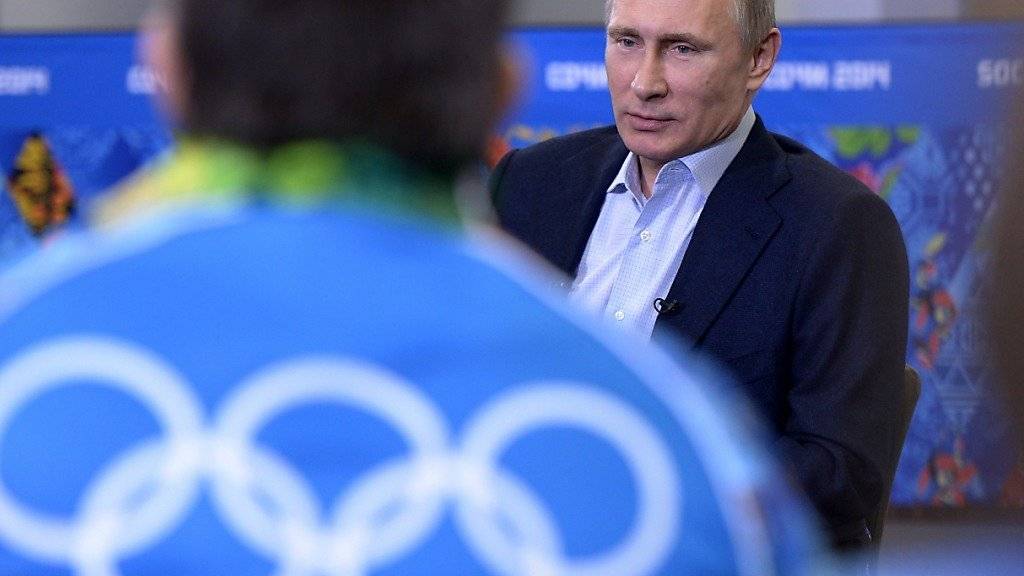 Auch Russlands Präsident Wladimir Putin muss sich um die fünf Ringe kümmern
