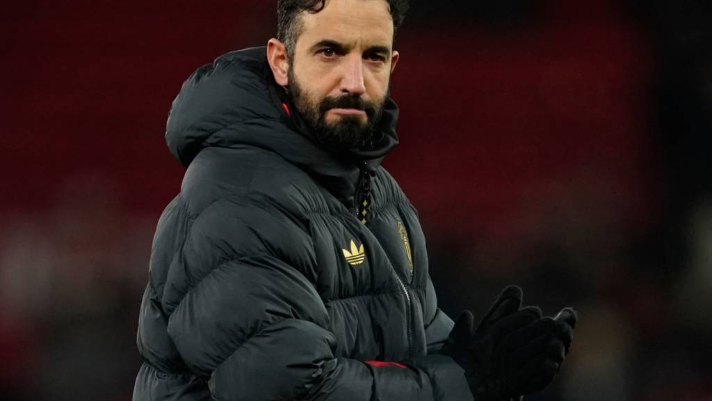 Grimmige Miene: Ruben Amorim gefällt nicht, was er sieht