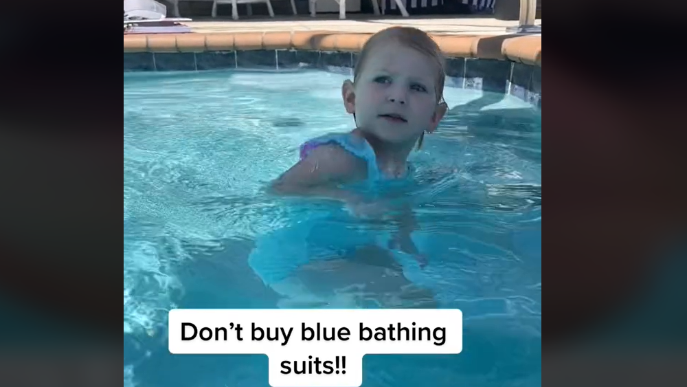 Kaufe keine blauen Badehosen für Kinder