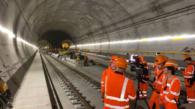 Gotthard-Besuch: «Die Vorfreude auf die Eröffnung im September ist gross»