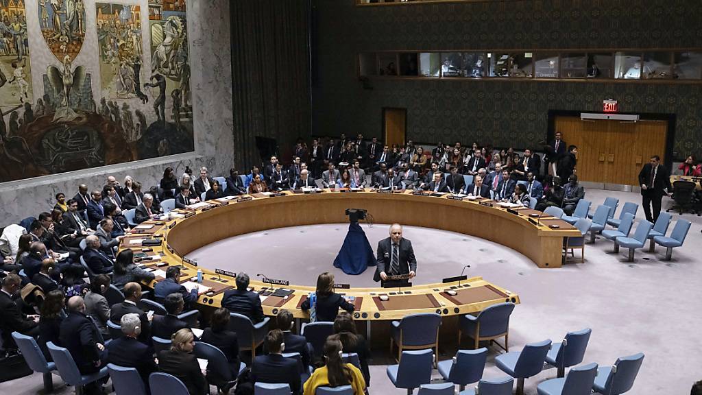 ARCHIV - Der UN-Sicherheitsrat tagt im Hauptquartier der Vereinten Nationen. Foto: Yuki Iwamura/AP/dpa