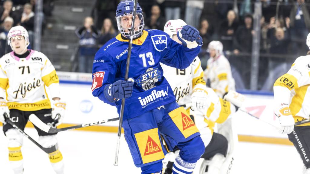 Der Zuger Stürmer Mike Künzle traf gegen Ajoie dreimal