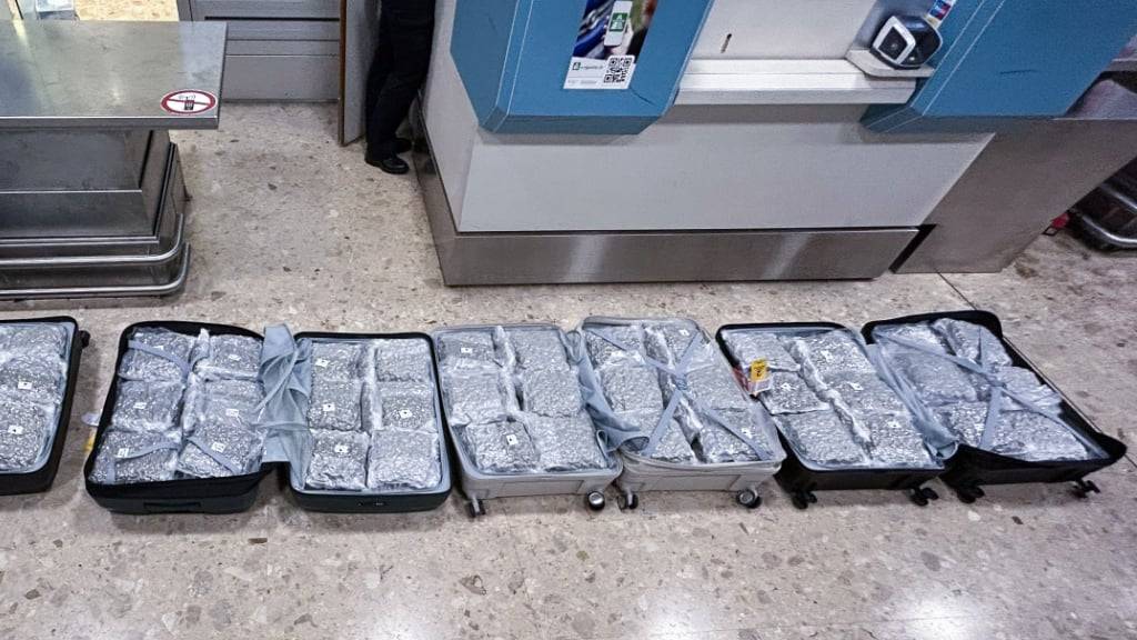 Zwei Reisende aus Thailand versuchten über 200 Kilogramm Marihuana in die Schweiz einzuführen.