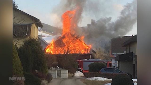 Riesiger Schaden nach Brand in Zollbrück