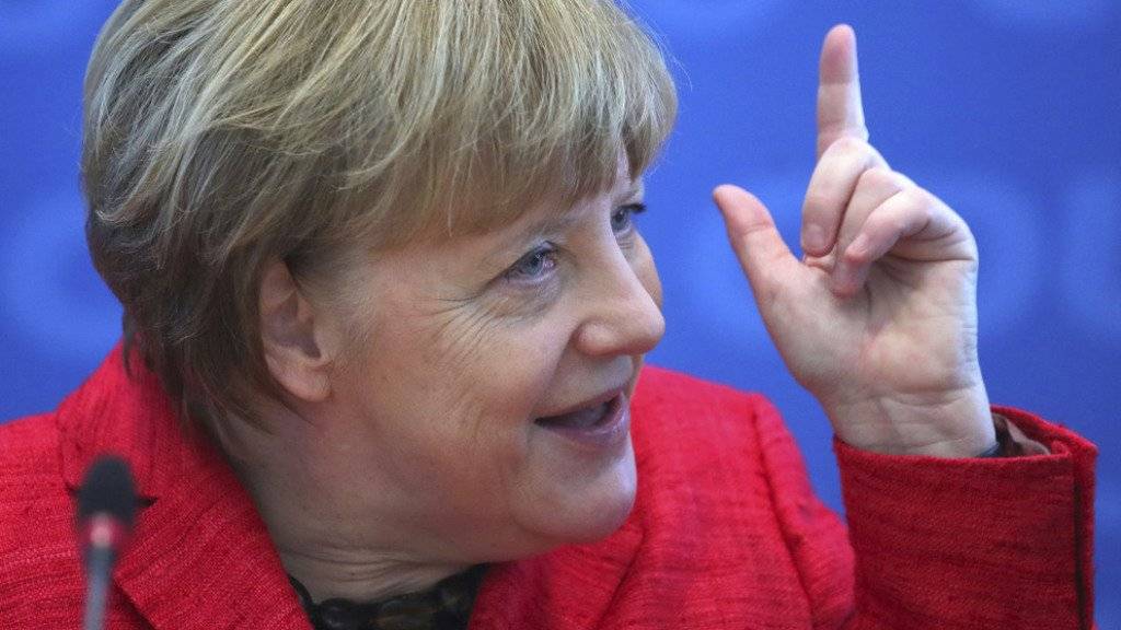 Angela Merkel am Montag in Berlin.