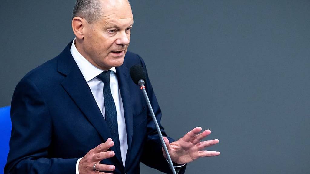 Der deutsche Bundeskanzler Olaf Scholz: Die Regierung wird den Haushalt in diesem Monat im Bundeskabinett beschließen. Foto: Michael Kappeler/dpa
