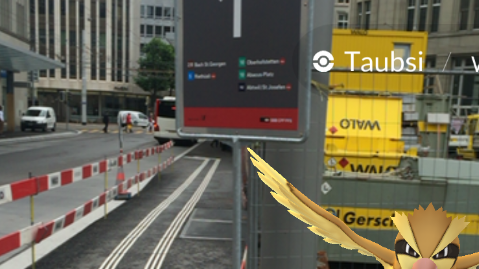 St.Gallen ist in Pokémon-Hand