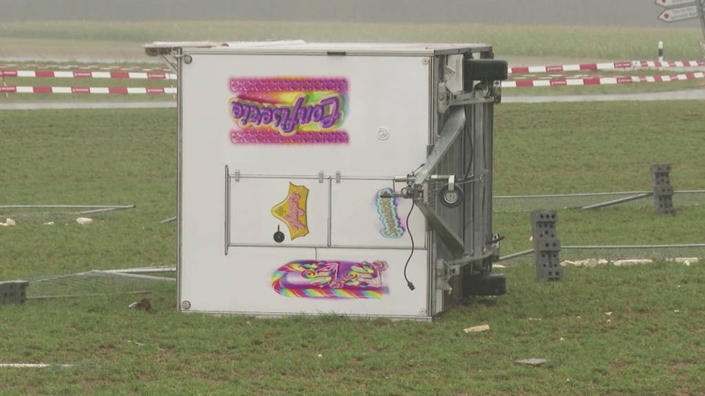 Sturm auf Festgelände: Auf dem Birrfeld verwirbelt es die Vorbereitungen vom Argovia Fäscht