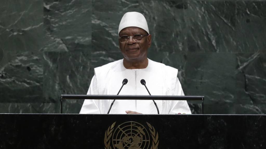 ARCHIV - Ibrahim Boubacar Keita, Präsident von Mali,  ist zurückgetreten. Foto: Frank Franklin Ii/AP/dpa