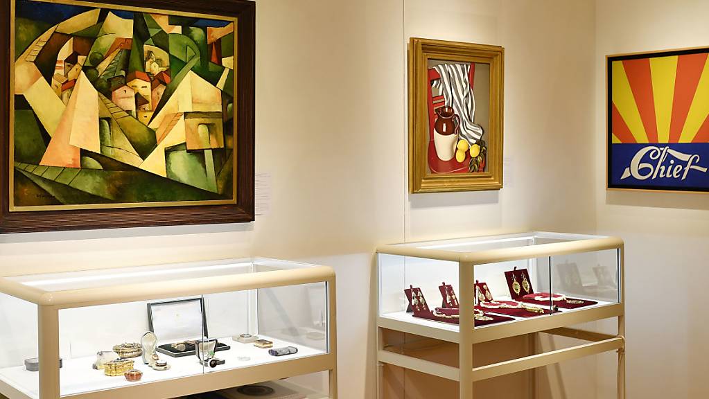 Diese Werke werden bis auf Weiteres nicht unter den Hammer kommen: einige von Schwarzenbachs Kunstwerken, die im Auktionshaus Koller ausgestellt sind.
