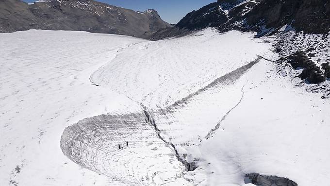 Der Lenker Gletschersee ist ausgelaufen