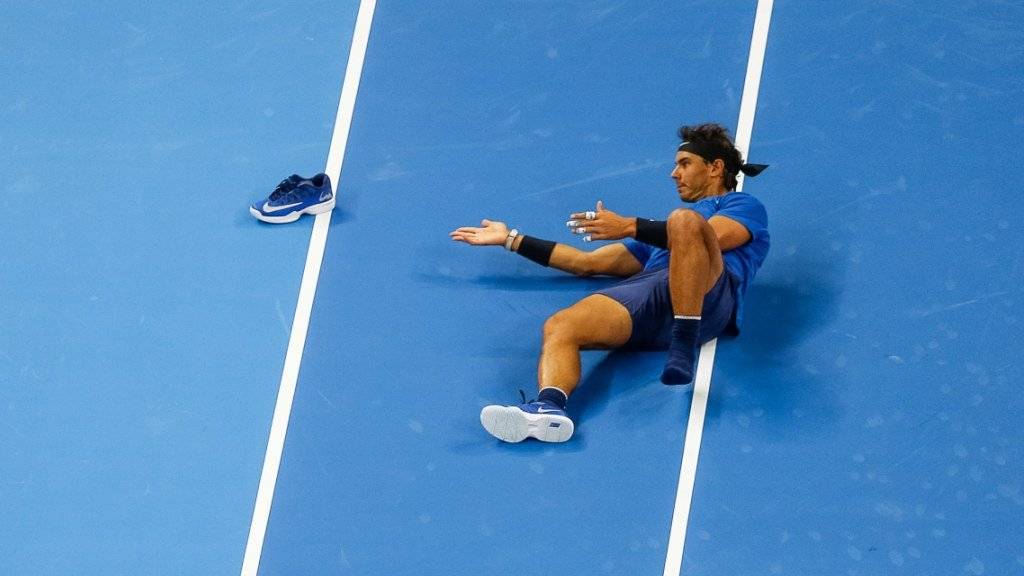 Erklärte wegen einer Verletzung im linken Knie Forfait für den Viertelfinal in Paris-Bercy: Rafael Nadal