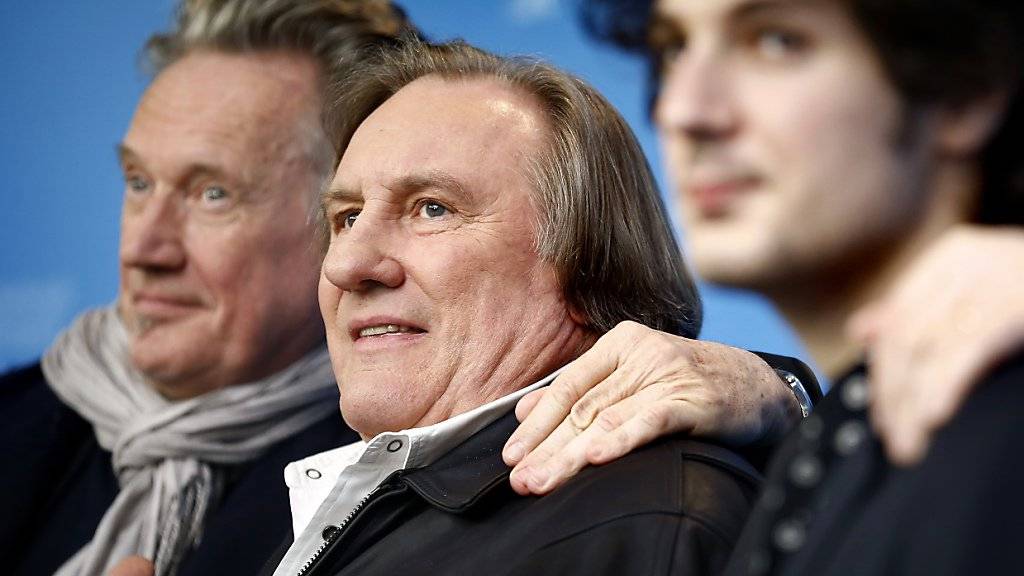 Gérard Depardieu (Mitte) an der Berlinale: «Ich fühle mich als Russe»