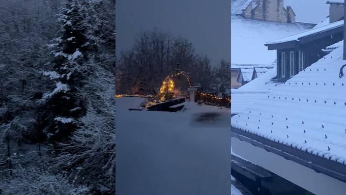 So herrlich winterlich ist der Aargau am Donnerstag